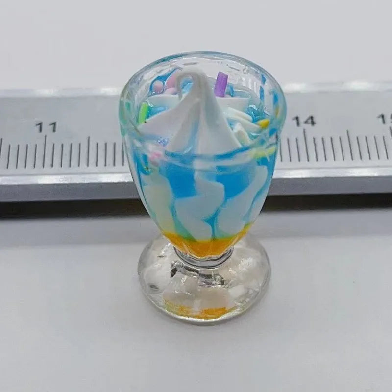 Charming 3D Resin Ice Cream Pendants for DIY Jewelry Crafting