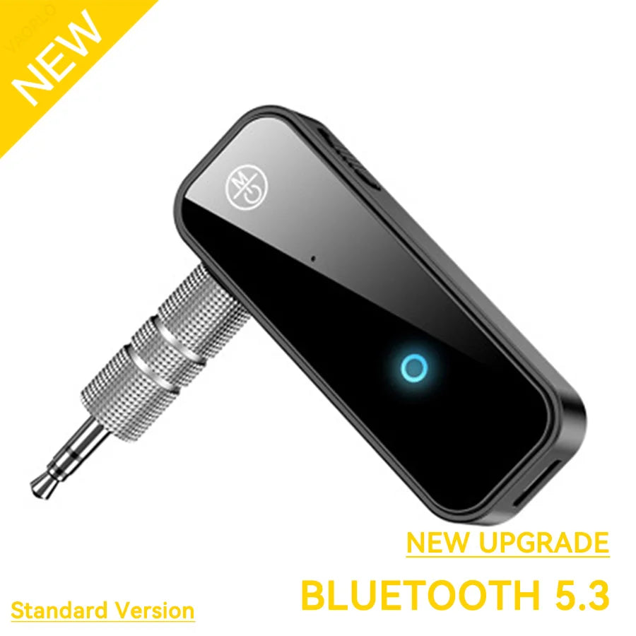 VAORLO 2 in 1 Wireless Bluetooth 5.3 Receiver Transmitter Adapter 3.5mm Aux for Car Music Audio Handsfree Headphones