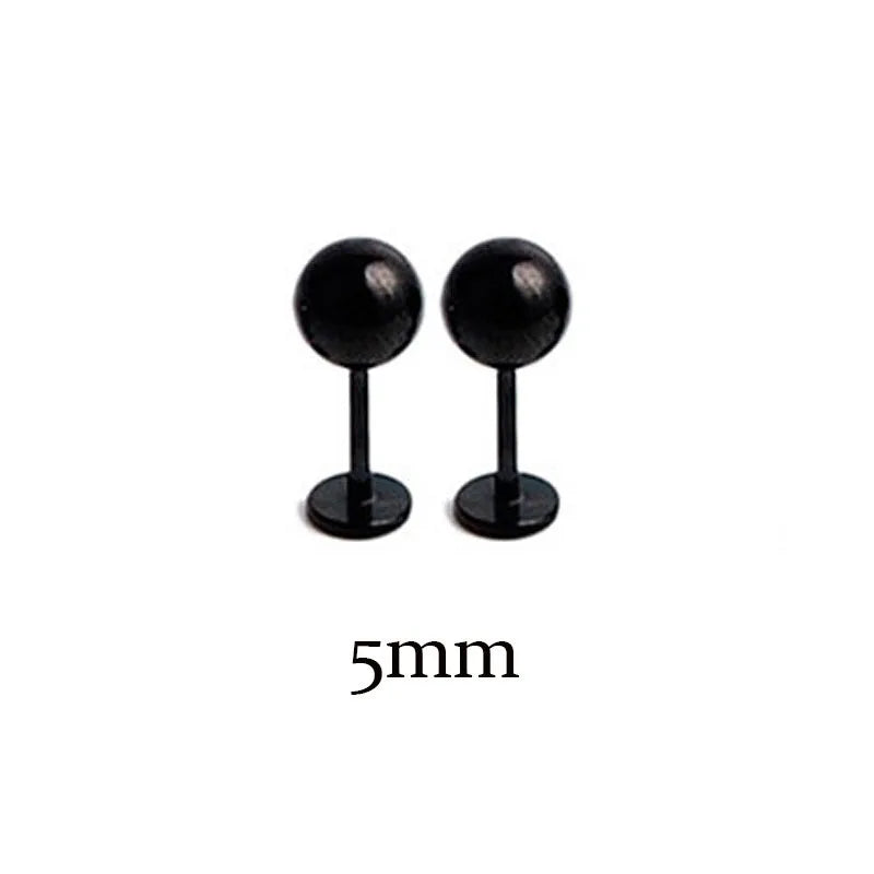 Stainless Steel Tragus Helix Ball Studs Set for Men and Women Body Piercing Jewelry