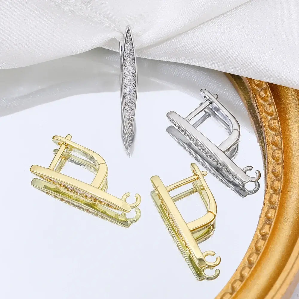 Juya 18K Gold Plated Earwire Hooks for DIY Fashion Jewelry