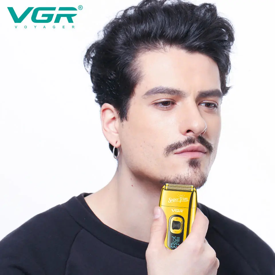 Original VGR Rechargeable Electric Shaver for Men with Washable Bald Head Shaving Machine and Wet Dry Functionality