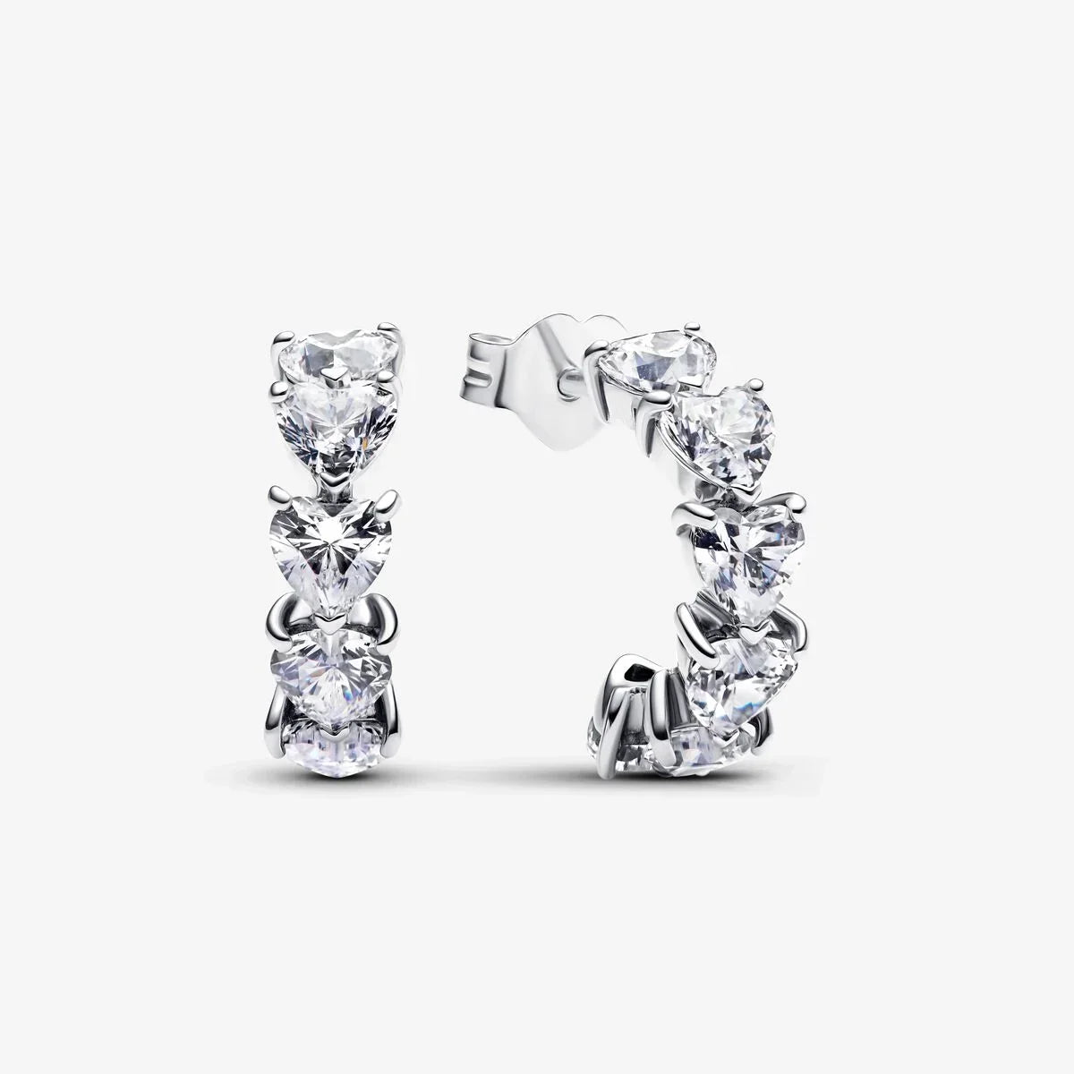 925 Sterling Silver Luxury Heart Sun Moon Stud Earrings Bow Butterfly Crab Clip Set for Women Party Jewelry Gifts