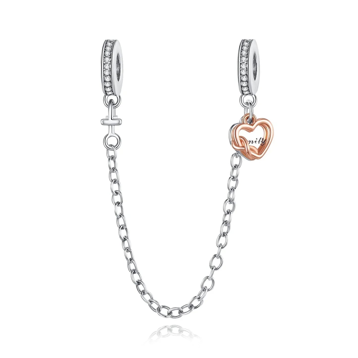925 Sterling Silver Clover Daisy Star Moon Pavé Safety Chain Bow Necklace and Bracelet Set Luxury Fine Jewelry for Women
