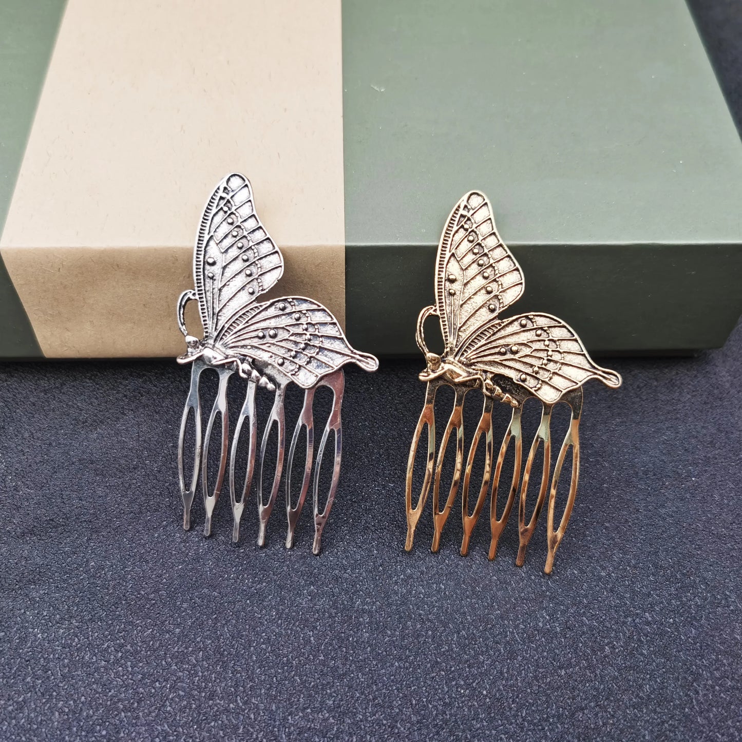 Elegant Essentials Metal Butterfly Hairpin - Stylish Hair Clips for Women