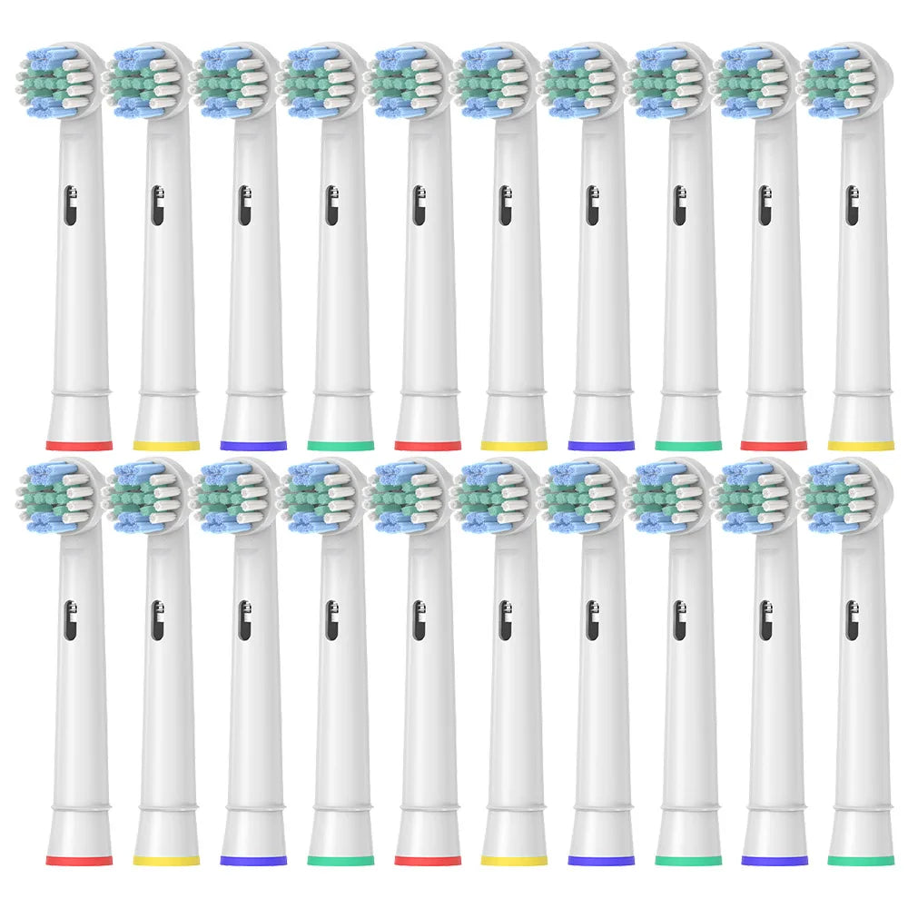 Electric Toothbrush Replacement Brush Heads for Oral Basic Cleaning B Nozzle D100 D25 D30 D32 4739 3709 3744 17A-20pcs