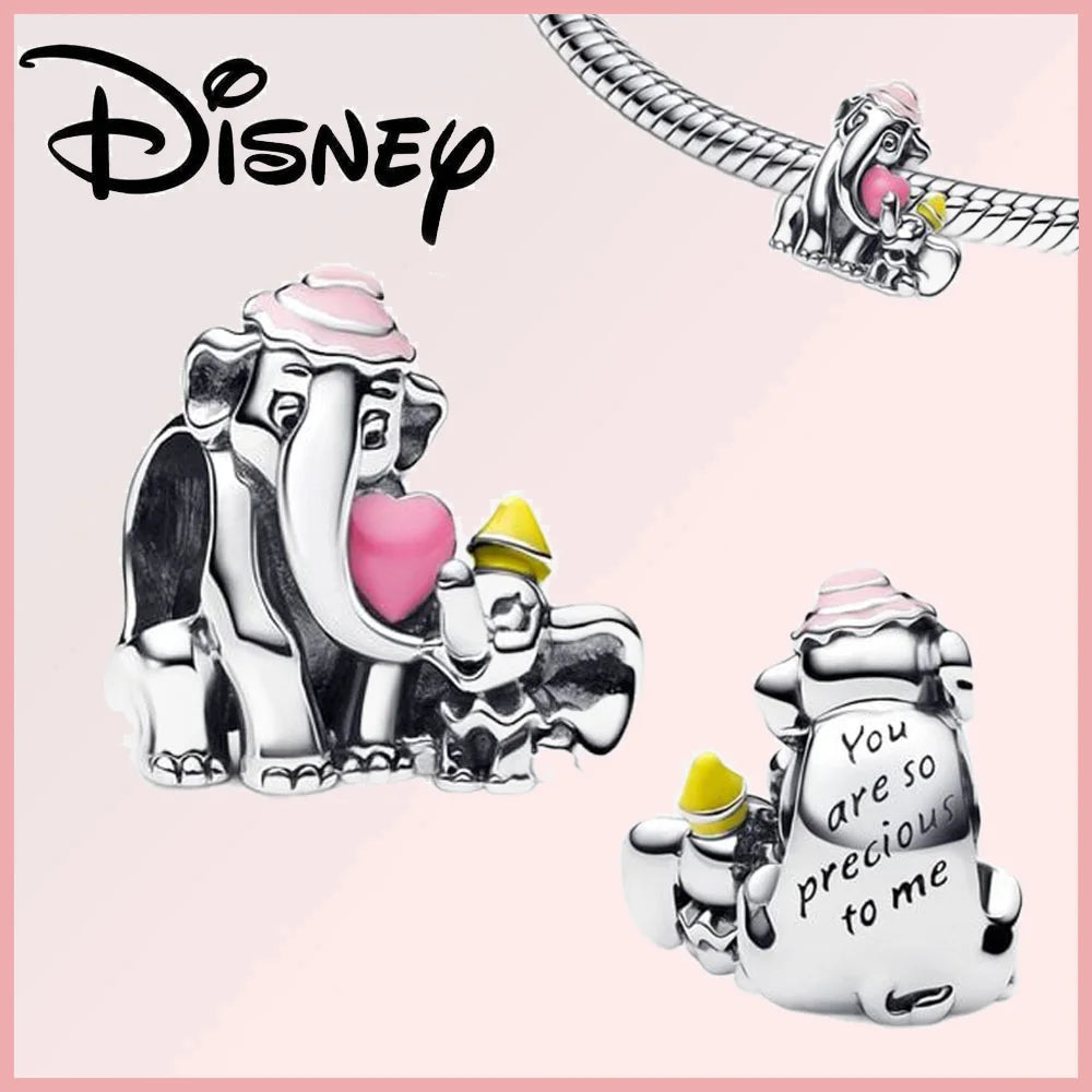 Disney 925 Sterling Silver Stitch Minnie Winnie Dangle