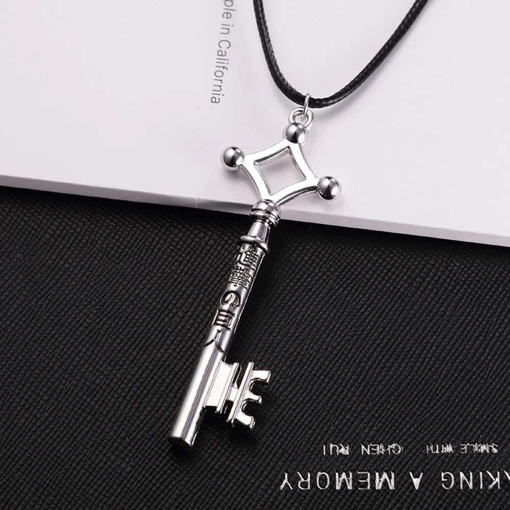 FSUNION Attack On Titan Eren Pendant Necklace Vintage Anime Jewelry For Men Cosplay