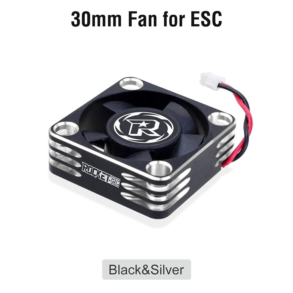 Rocket RC Fan 25mm 30mm 35mm 40mm 50mm Cooling Fan for RC Car 50mmorange for motor