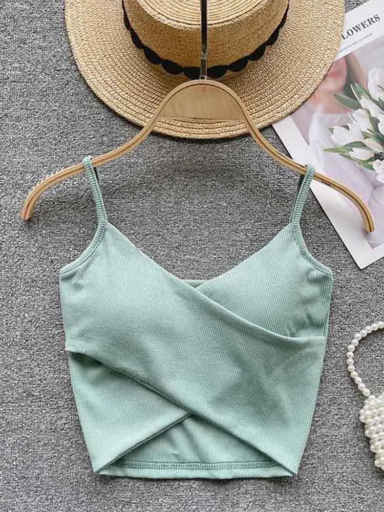 Dozw Women Camisole Irregular Strap Tank Top Chic Solid