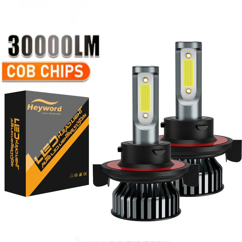 Heyword 160W 30000LM 6000K COB LED Headlight Bulbs Pair