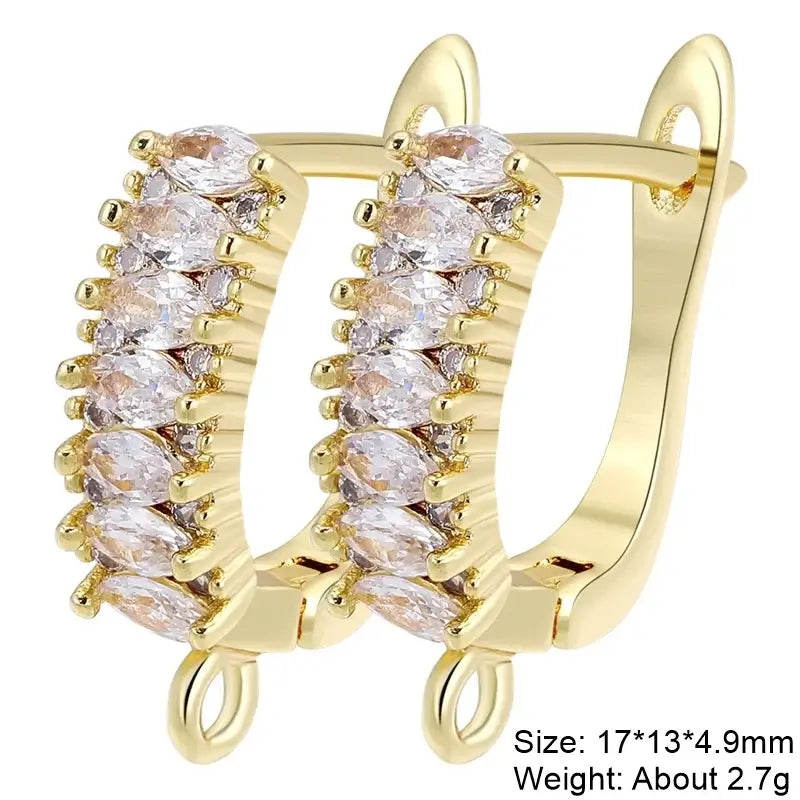 Juya 18K Gold Plated Earwire Hooks for DIY Fashion Jewelry Gold 5