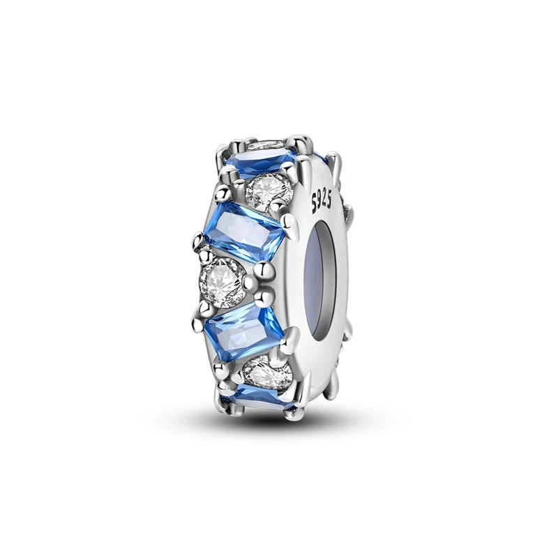925 Sterling Silver Spacer Beads Charms for DIY Bracelets Jewelry Gifts for Women KTC1145