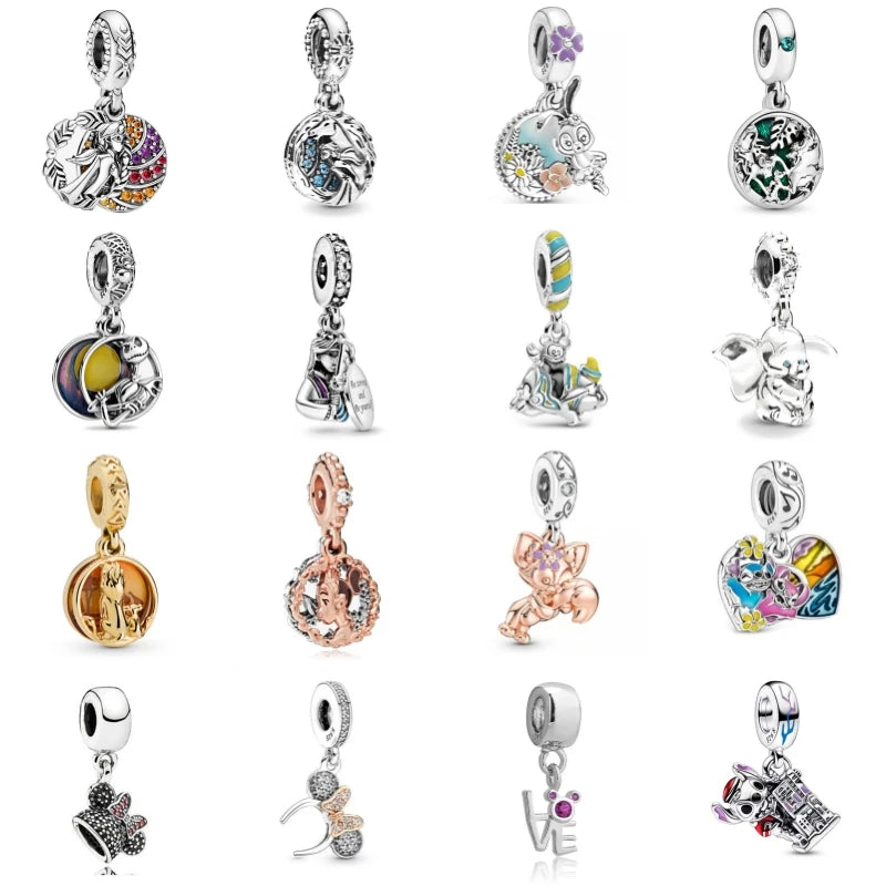 925 Silver Dress Pendant Charms for European Bracelets
