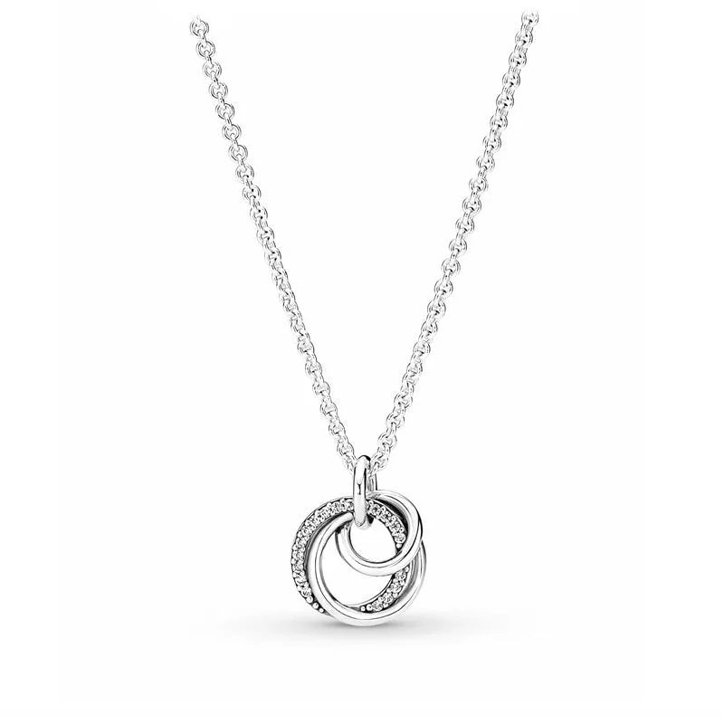 Zircon Love Heart Pendant Necklace Top Rated DIY Jewelry Charm for Women B2915