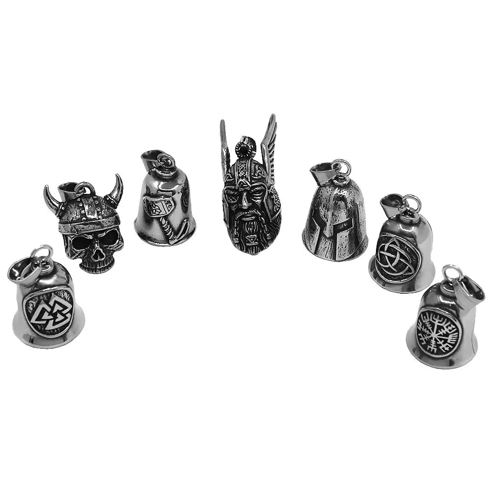 Viking Warrior Helmet Pendant Stainless Steel Eagle Cross Jewelry