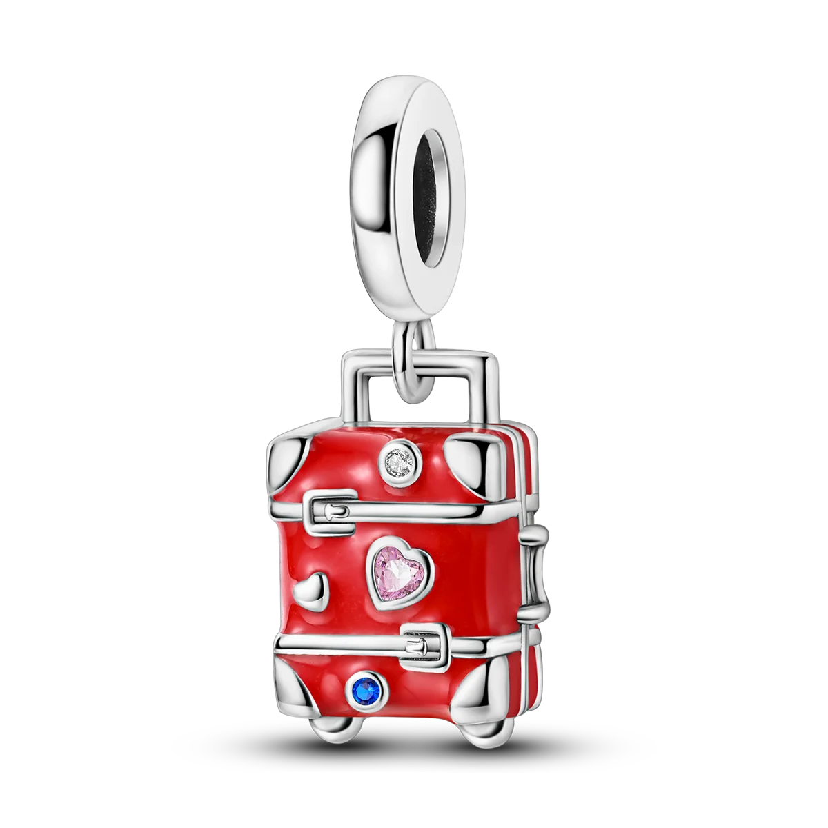 925 Silver Paris Plane Travel Charms for Bracelet Jewelry KTC1141