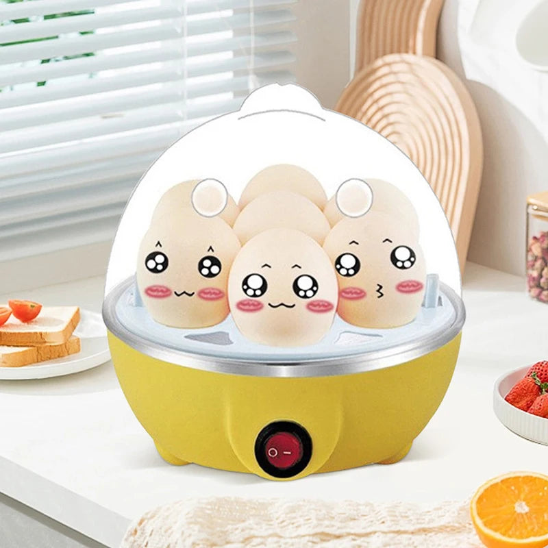 Egg Cooker Automatic Power Off Home 7 Eggs Multi-Functional Steamed Egg Custard Boiled Egg Machine