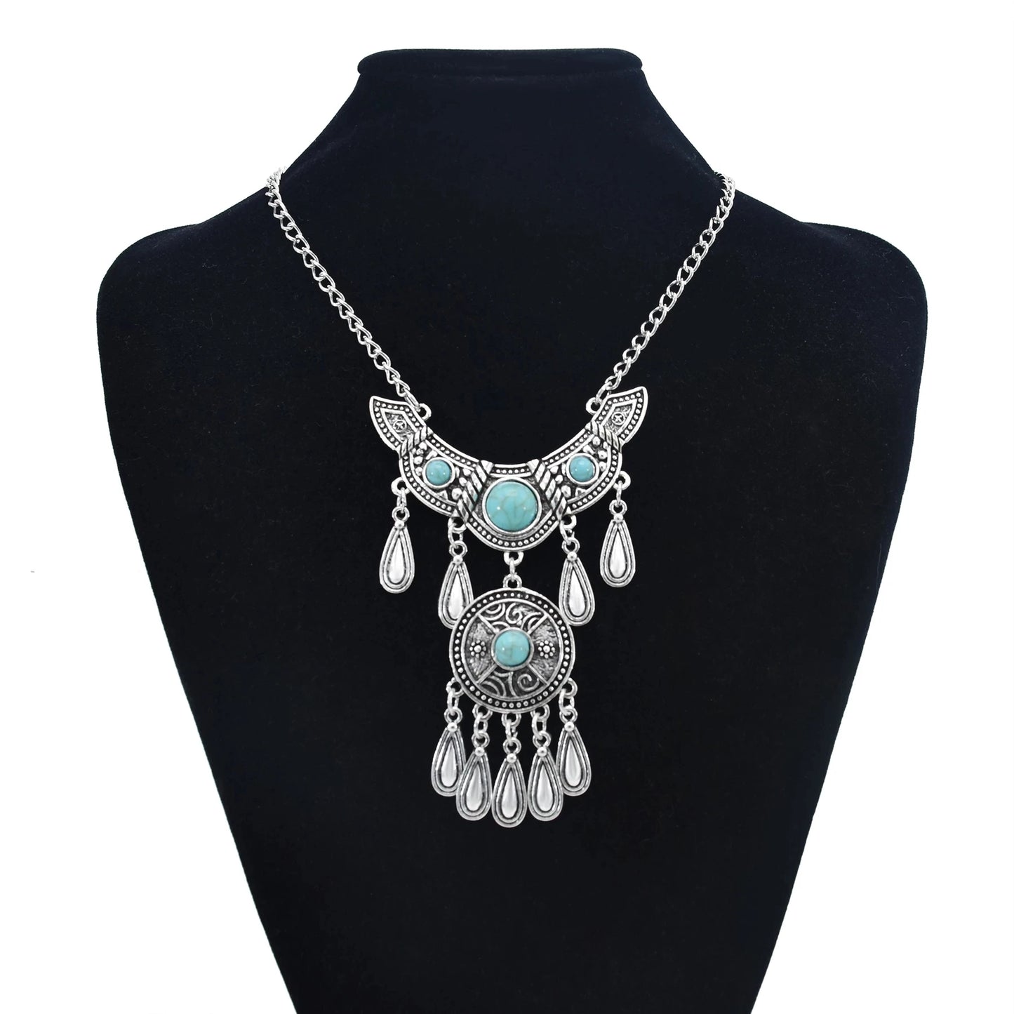 Indian Vintage Coin Tassel Choker Necklace for Women Ethnic Boho Jewelry Gift