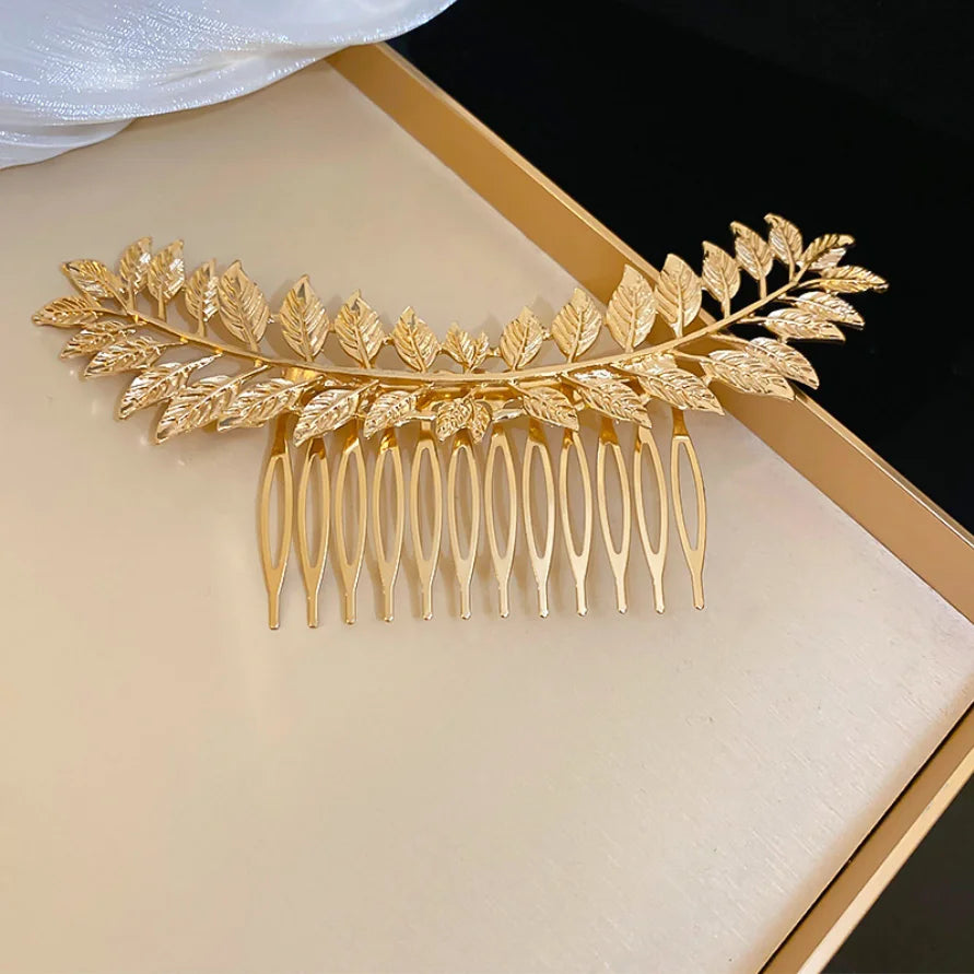 Butterfly Hair Combs - Gold Metal Hairpins for Women - Elegant Bride Accessories Big gold
