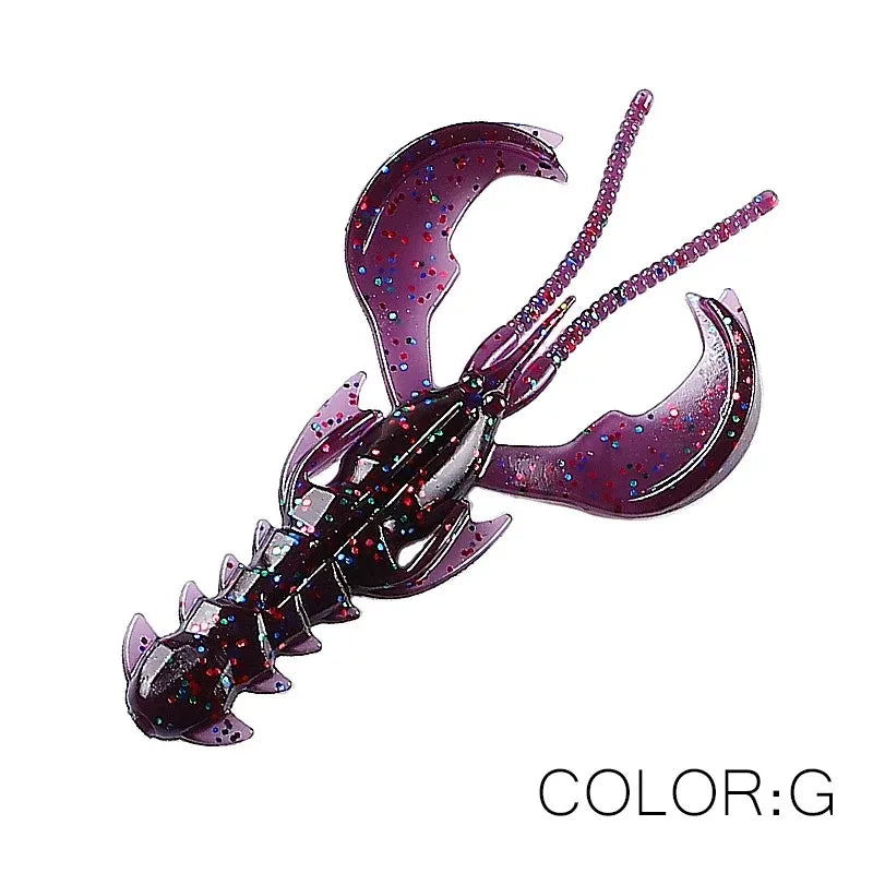 65mm 10pcs Lobster Soft Lure Bionic Shrimp Fishing Bait G
