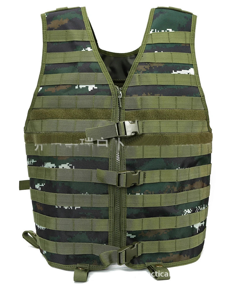 New Men's Molle Tactical Vest Hunting Gear with Hydration System
