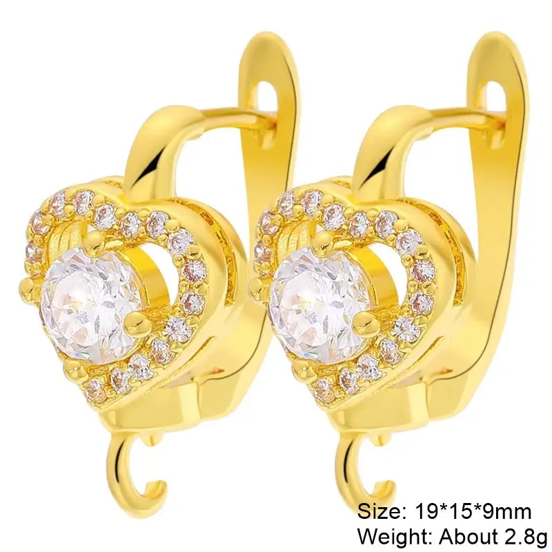 Juya 18K Gold Plated Earwire Hooks for DIY Fashion Jewelry Gold 6