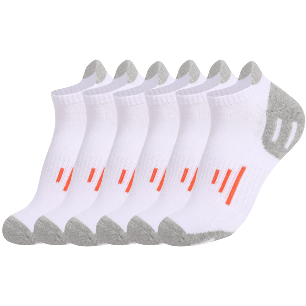 6 Pairs Unisex Terry Sole Running Socks Thick Cotton