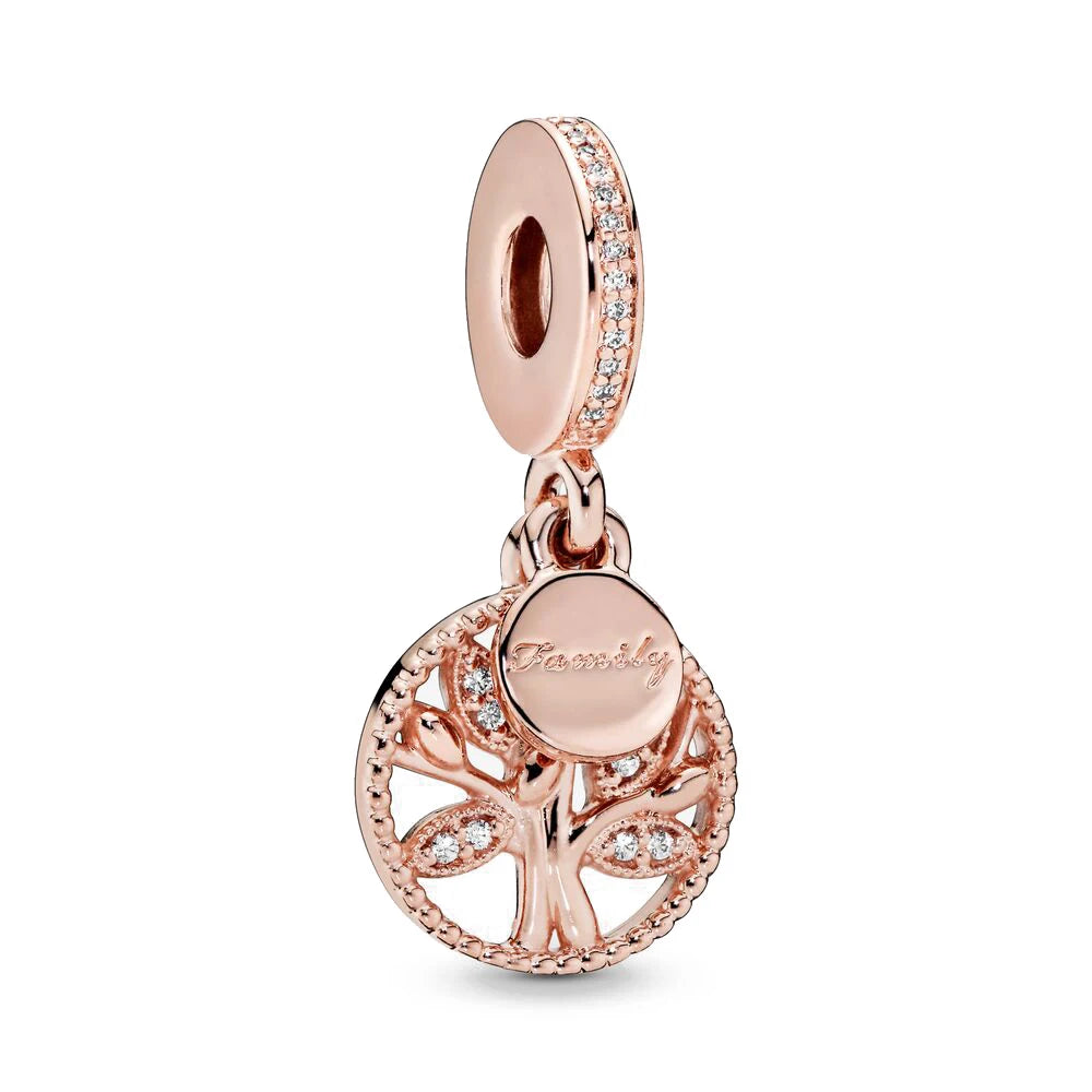 Rose Gold Butterfly Lock Key Charms Beads for DIY Jewelry Making F445