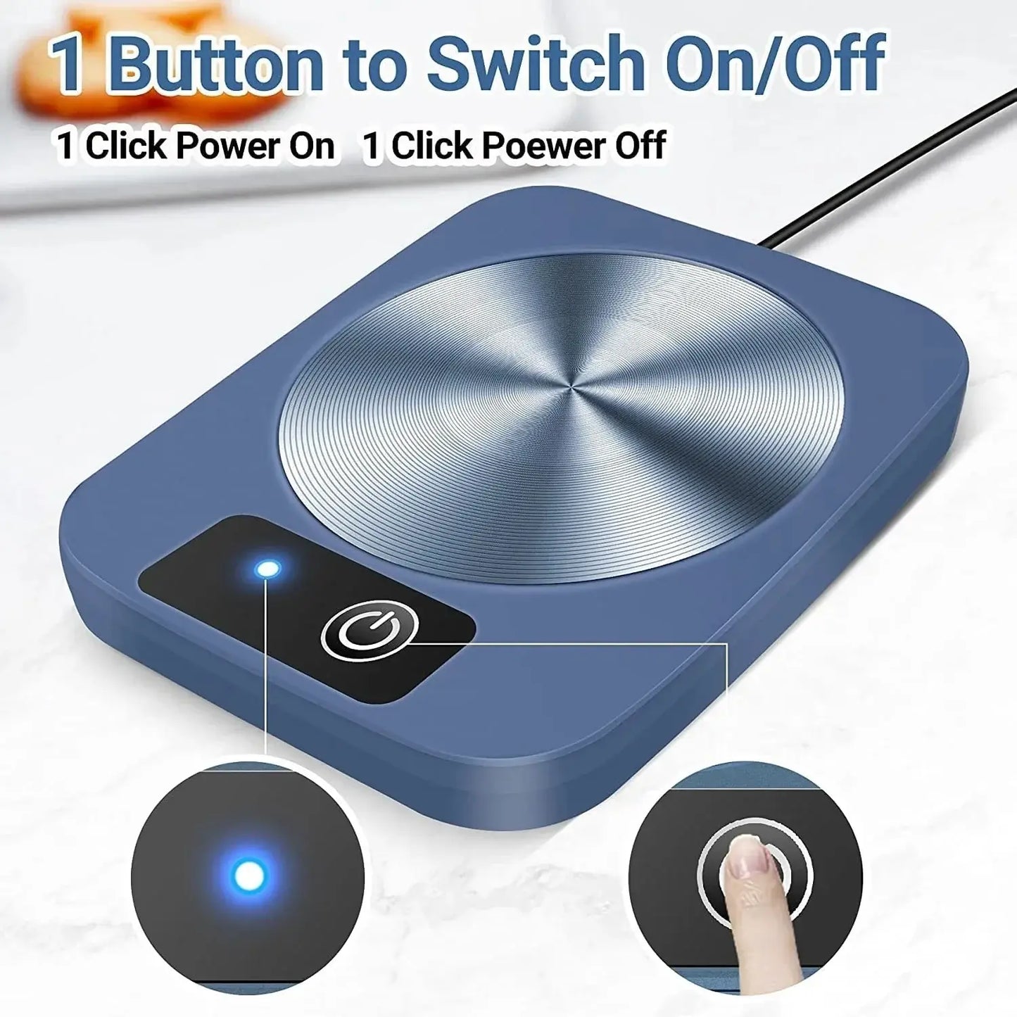 Coffee Mug Heating Pad Cup Warmer USB Electric Mat Set