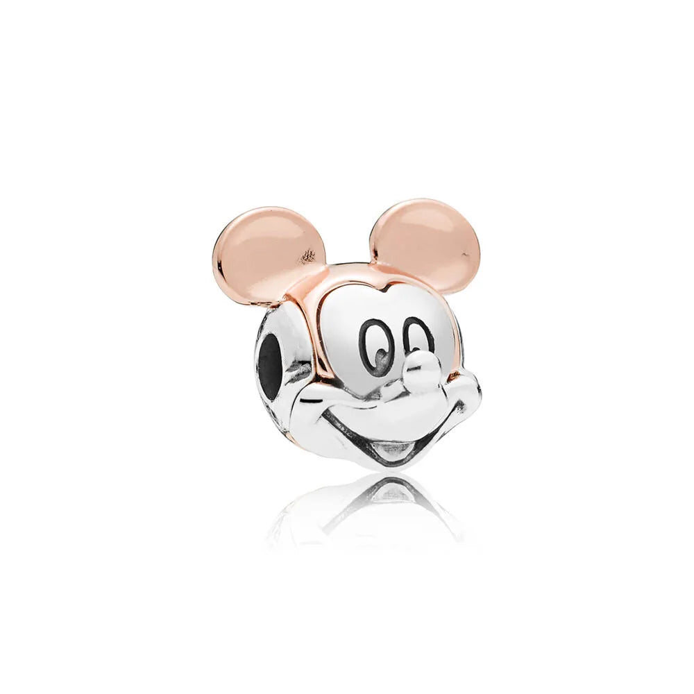 925 Silver Teddy Bear Beads and Mouse Pendant for European Original Bracelet DIY Exquisite Jewelry