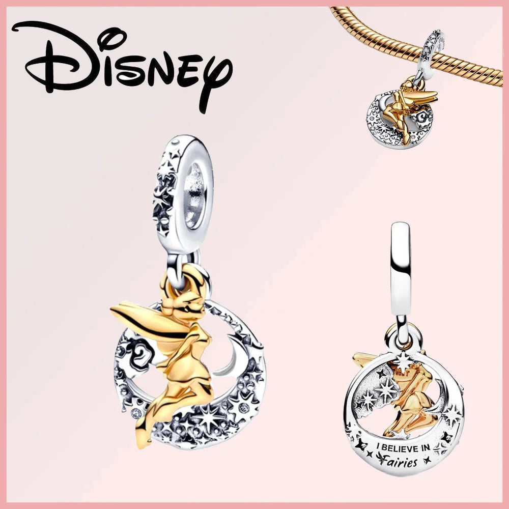 Disney 925 Sterling Silver Stitch Minnie Winnie Dangle