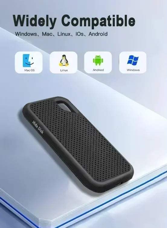 High Speed 1TB External SSD USB Type C For Laptop Mac
