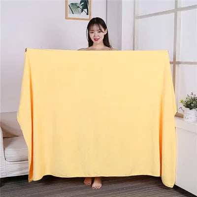 Extra Large Microfiber Bath Towel Super Absorbent Quick Drying Soft Hotel Beauty Salon Sauna Sports Towel