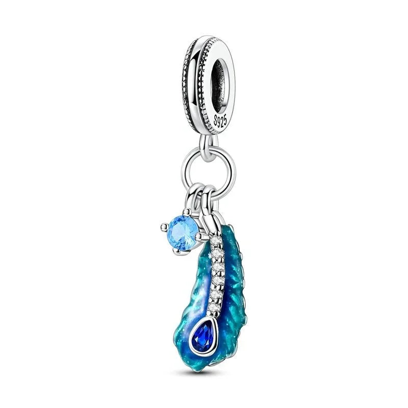 925 Sterling Silver Colorful Dreamcatcher and Hot Air Balloon Charms for DIY Necklace and Bracelet Jewelry
