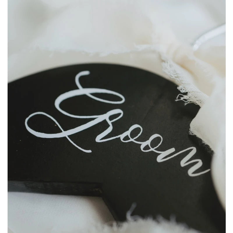Elegant Bride and Groom Pearl Engraved Wedding Hangers Set for Bridal Dress and Suit