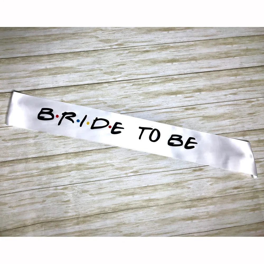 Elegant Bride To Be Bachelorette Party Sash For Wedding Bridal Shower