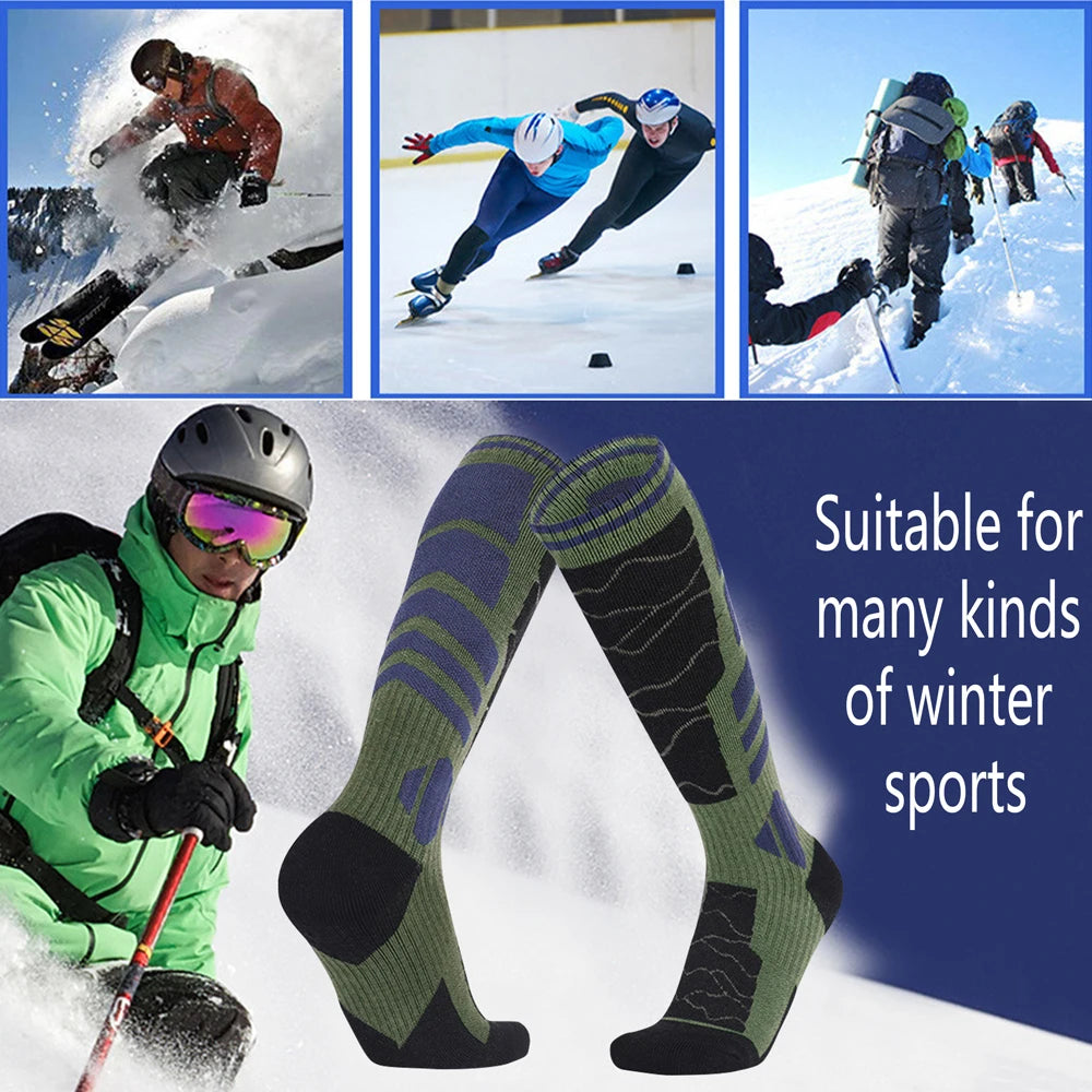 Merino Wool Cotton Winter Men Warm Ski Thermal Socks