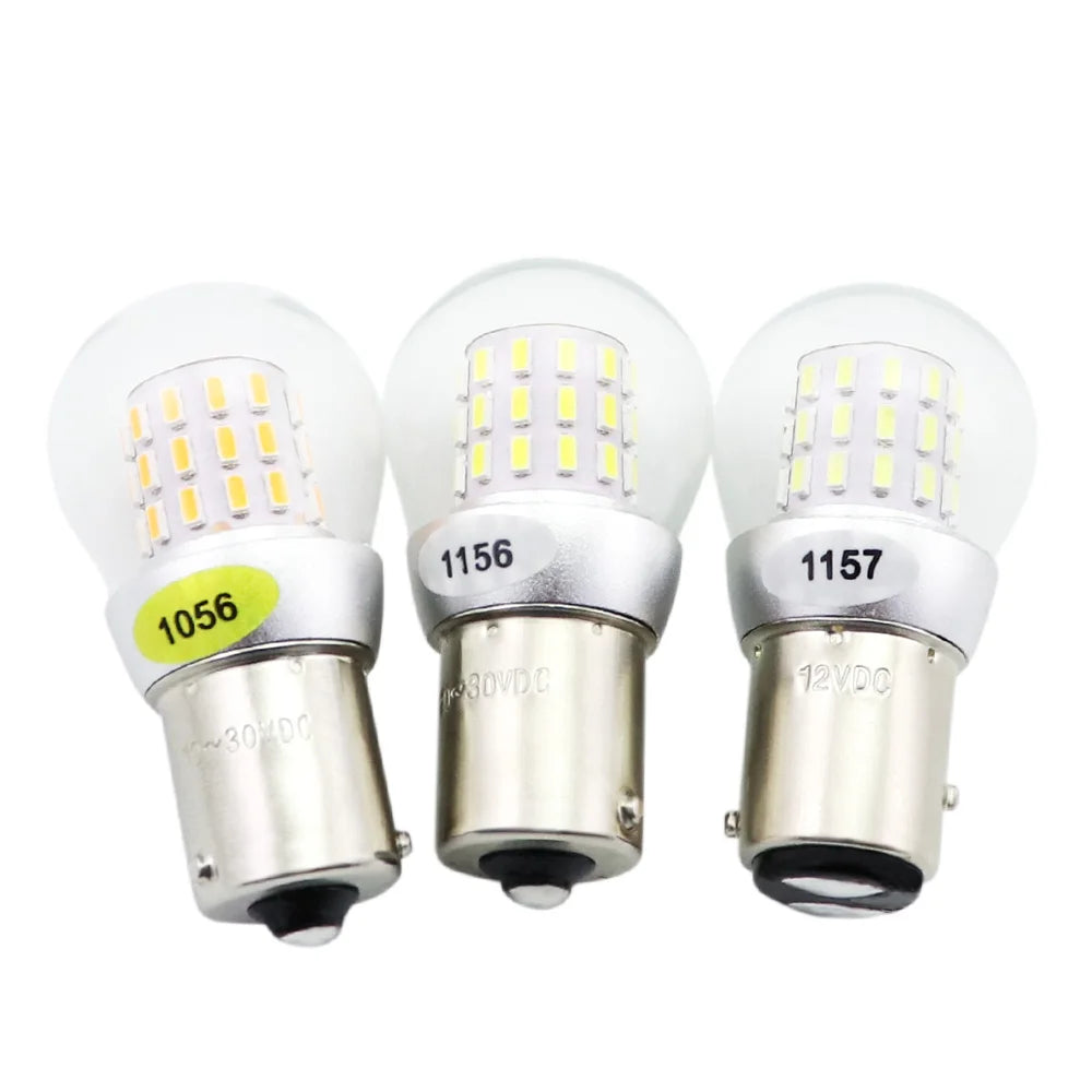 Car LED Bulb P21W and P21/5W 1156 1157 12-24V 6000K White to Amber Error Free Fog Light Side Marker Lamp for Automobiles