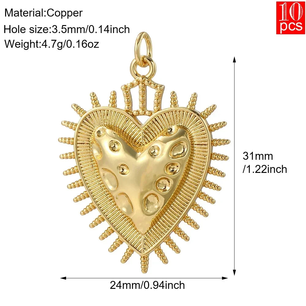 Elegant Blue Eye Heart Necklace Set for Women with Golden Star and Bee Charms on Stainless Steel Chain