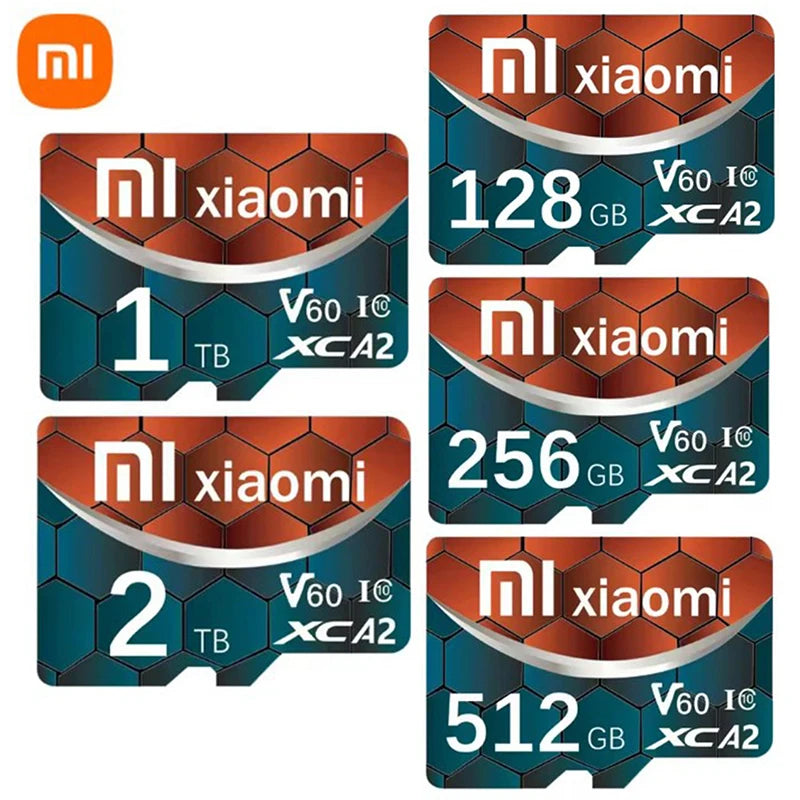 Xiaomi High Speed Class 10 V30 TF SD Card Available In 128GB 256GB 512GB 1TB 2TB With USB 3.0 Type C 2 In 1 Pen Drive Adapter Compatible With Nintendo Switch PC Mobile