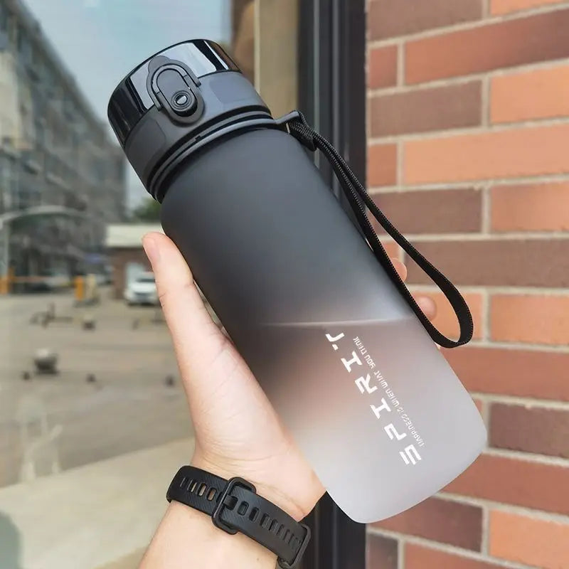 500Ml Frosted Shockproof Water Bottle With Filter Rope