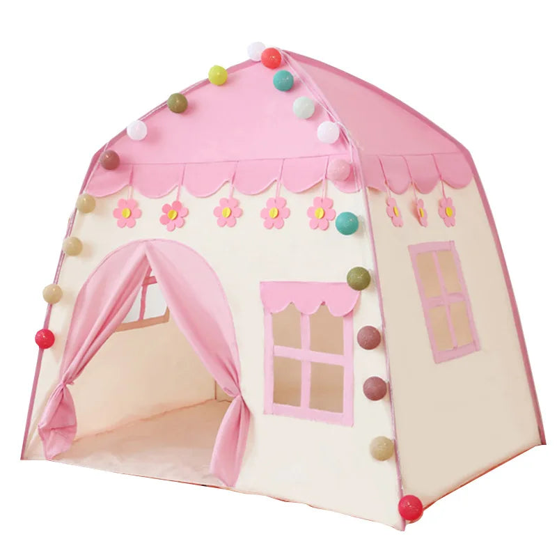 Children's Tent Indoor Outdoor Garden Tipi Playhouse Teepee pink