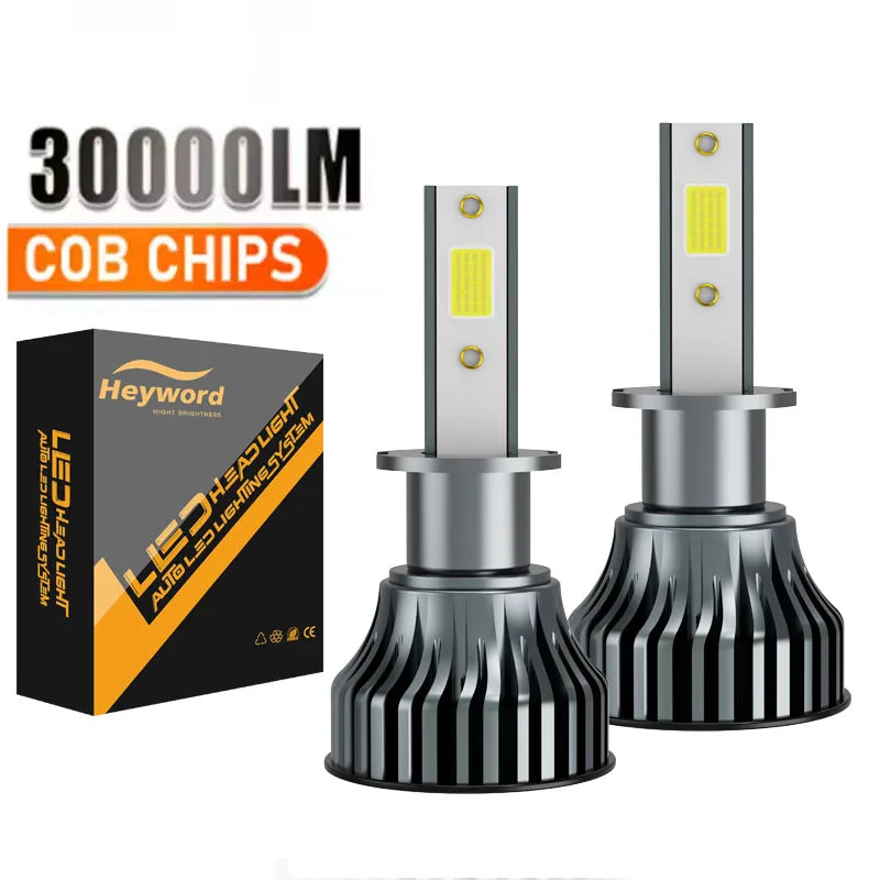 Heyword 160W 30000LM 6000K COB LED Headlight Bulbs Pair