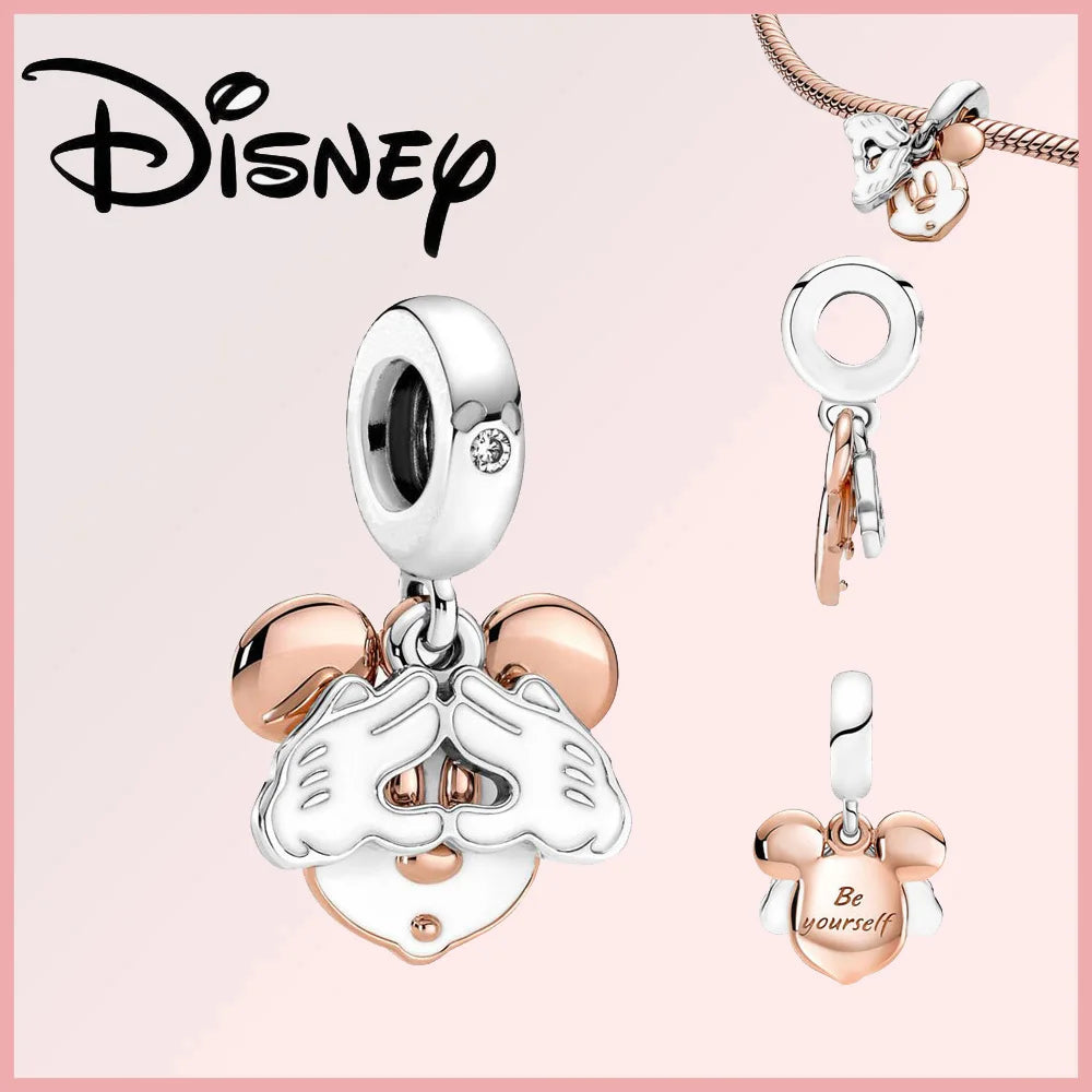 Disney 925 Sterling Silver Stitch Minnie Winnie Dangle
