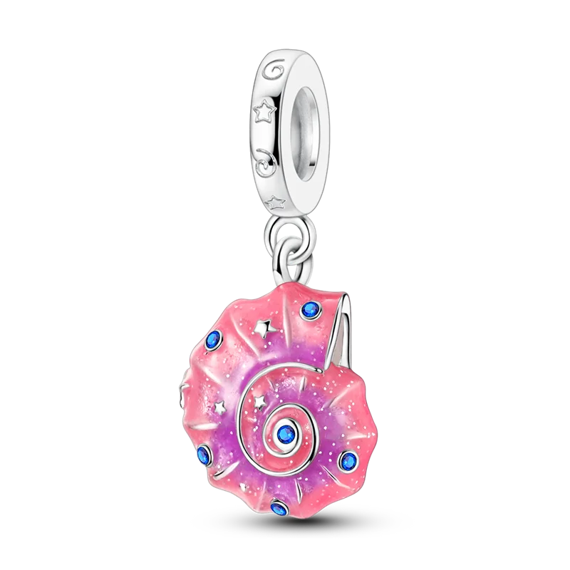 925 Sterling Silver Sea Turtle Dangle Charm For Bracelet