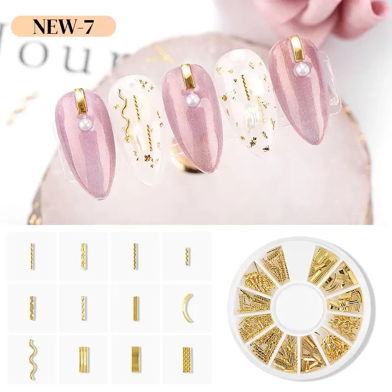 Resin Filling Metal Rivet Moon Stars Nail Art Decorations Mixed Beach Ocean Style Jewelry DIY Charms XY-NEW-7