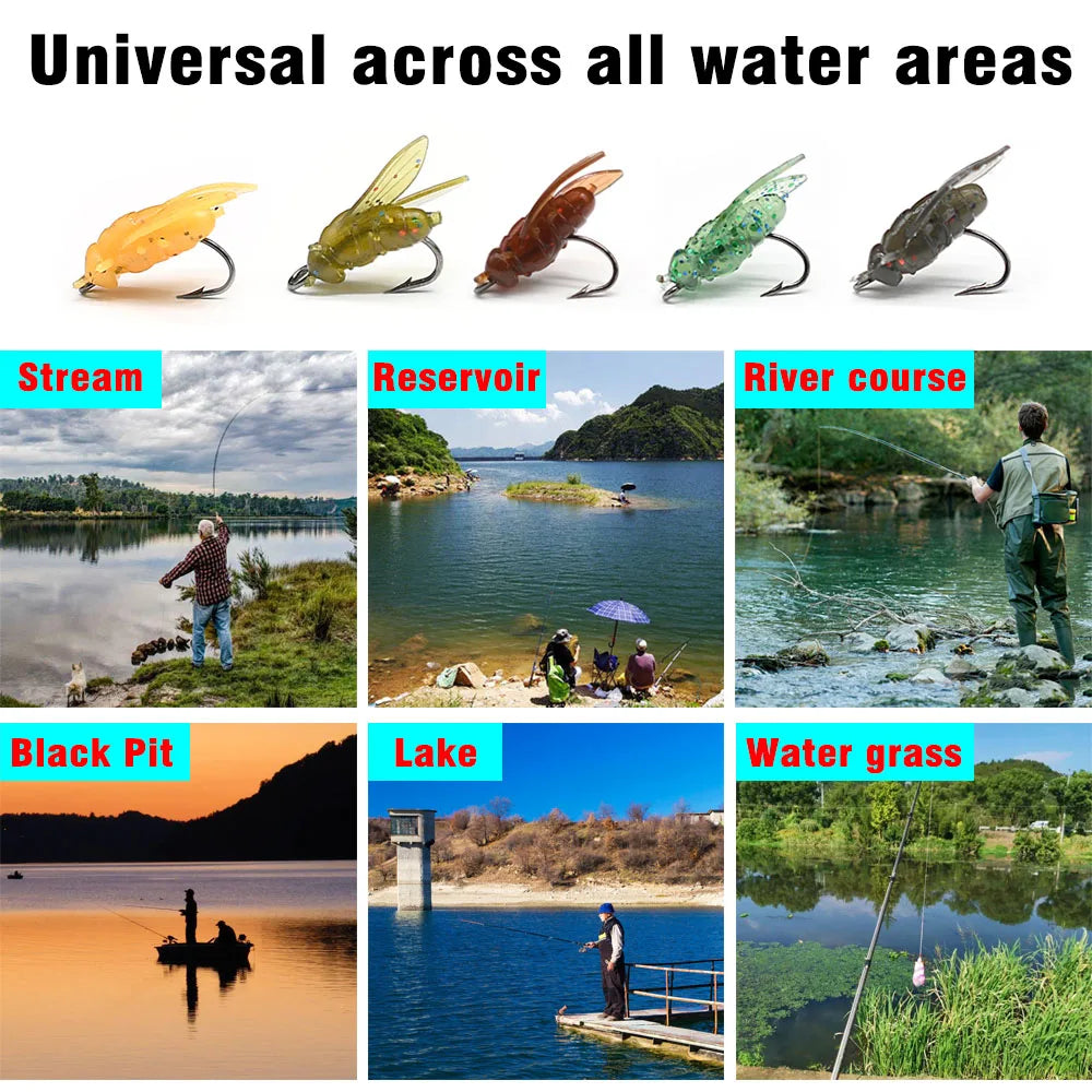 MNFT Mini Bionic Fly Fishing Bait Fly Hook Soft Bait Gear