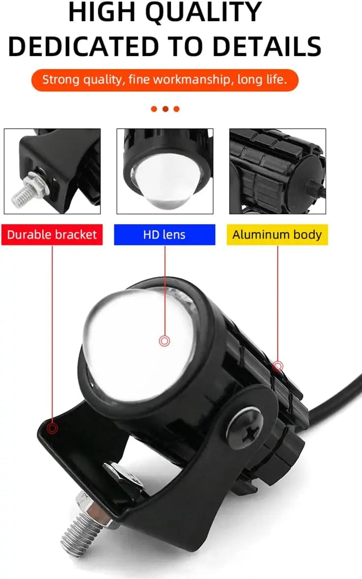 M2 Motorcycle LED Headlamp Two Color 2000LM Waterproof