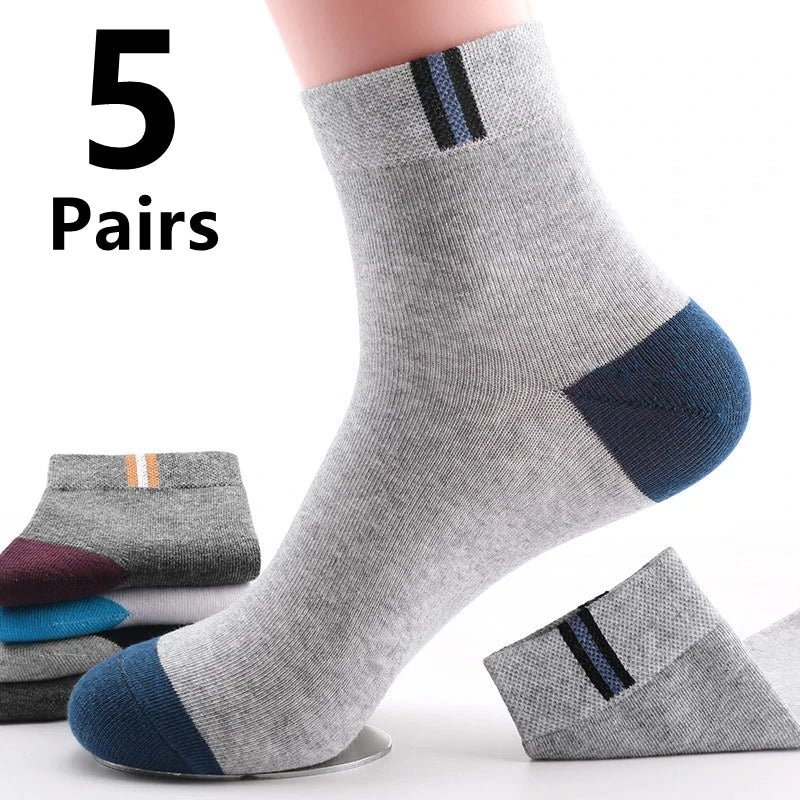 Men's Breathable Cotton Ankle Socks Comfortable Summer Low Cut Casual Socks 10 Pack