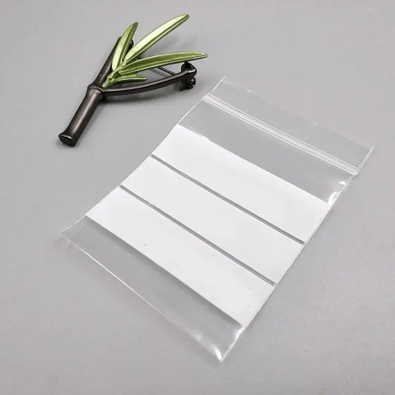 100 Pieces Clear Plastic Zip Bags Thick Strong Poly Baggies Resealable Zipper Storage 100PCS